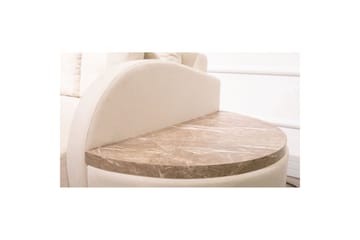 Sosrisoffsäng Albuferia Sosri Grädde - Grädde - Möbler - Soffa - Divansoffa & schäslongsoffa - 3 sits soffa med divan