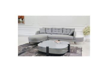 Sosrisoffsäng Albuferia Sosri Grå - Grå - Möbler - Soffa - Divansoffa & schäslongsoffa - 3 sits soffa med divan
