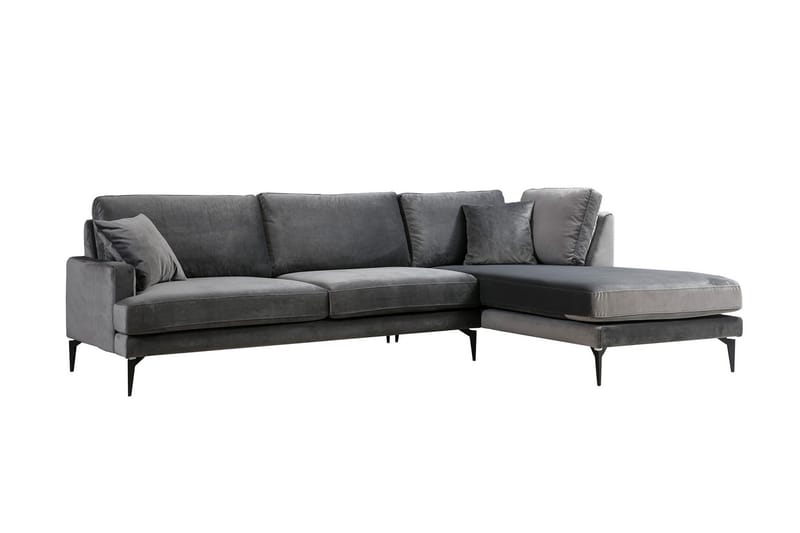 Stacker Hörnsoffa med Divan Höger - Svart - Möbler - Soffa - Divansoffa & schäslongsoffa