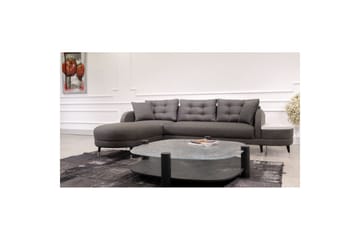 Sufian 3-sits Soffa med Divan - Antracit - Möbler - Soffa - Divansoffa & schäslongsoffa - 3 sits soffa med divan