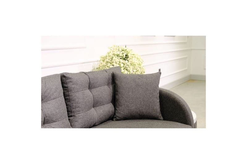 Sufian 3-sits Soffa med Divan - Antracit - Möbler - Soffa - Divansoffa & schäslongsoffa - 3 sits soffa med divan