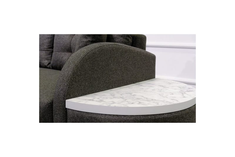 Sufian 3-sits Soffa med Divan - Antracit - Möbler - Soffa - Divansoffa & schäslongsoffa - 3 sits soffa med divan