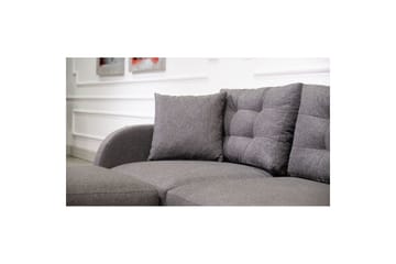 Sufian 3-sits Soffa med Divan - Antracit - Möbler - Soffa - Divansoffa & schäslongsoffa - 3 sits soffa med divan