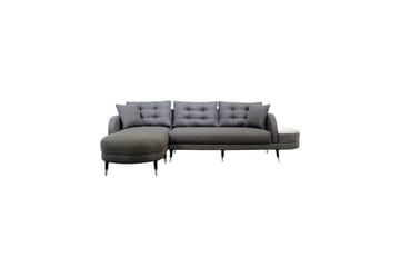 Sufian 3-sits Soffa med Divan - Antracit - Möbler - Soffa - Divansoffa & schäslongsoffa - 3 sits soffa med divan