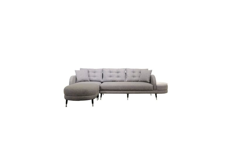 Sufian 3-sits Soffa med Divan - Mörkgrå - Möbler - Soffa - Divansoffa & schäslongsoffa - 3 sits soffa med divan