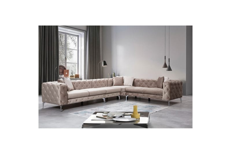 Sufian Hörnsoffa 5-sits - Beige - Möbler - Soffa - Hörnsoffa