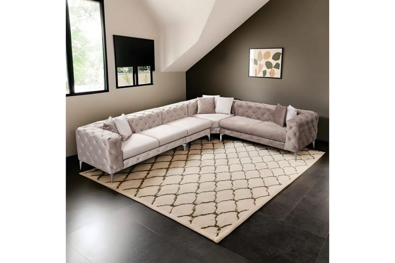 Sufian Hörnsoffa 5-sits - Beige - Möbler - Soffa - Hörnsoffa