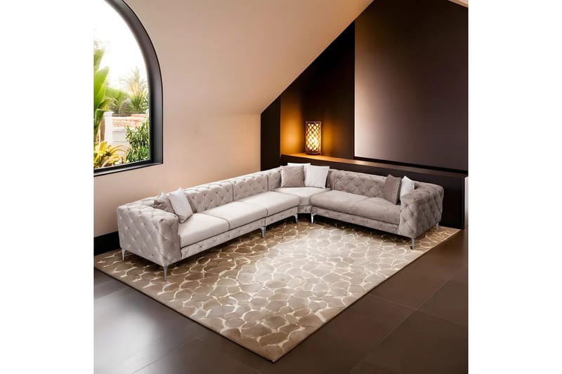 Sufian Hörnsoffa 5-sits - Beige - Möbler - Soffa - Hörnsoffa