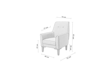 Sufian Soffgrupp 3-sits - Brun/Cremevit - Möbler - Soffa - Soffgrupp