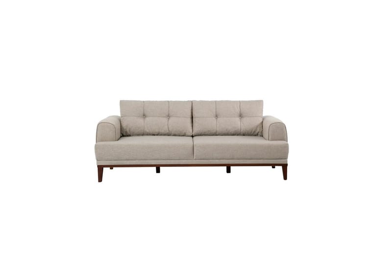 Sufian Soffgrupp 3-sits - Brun/Cremevit - Möbler - Soffa - Soffgrupp