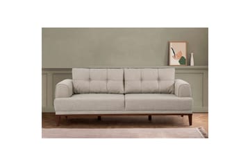 Sufian Soffgrupp 3-sits - Brun/Cremevit - Möbler - Soffa - Soffgrupp
