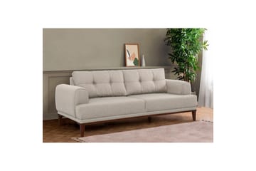 Sufian Soffgrupp 3-sits - Brun/Cremevit - Möbler - Soffa - Soffgrupp