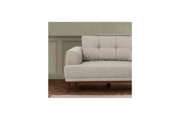 Sufian Soffgrupp 3-sits - Brun/Cremevit - Möbler - Soffa - Soffgrupp
