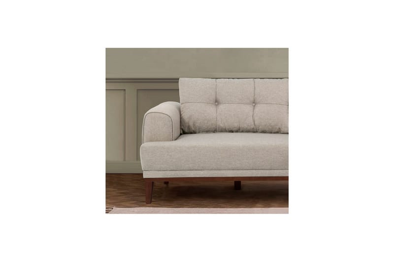 Sufian Soffgrupp 3-sits - Brun/Cremevit - Möbler - Soffa - Soffgrupp