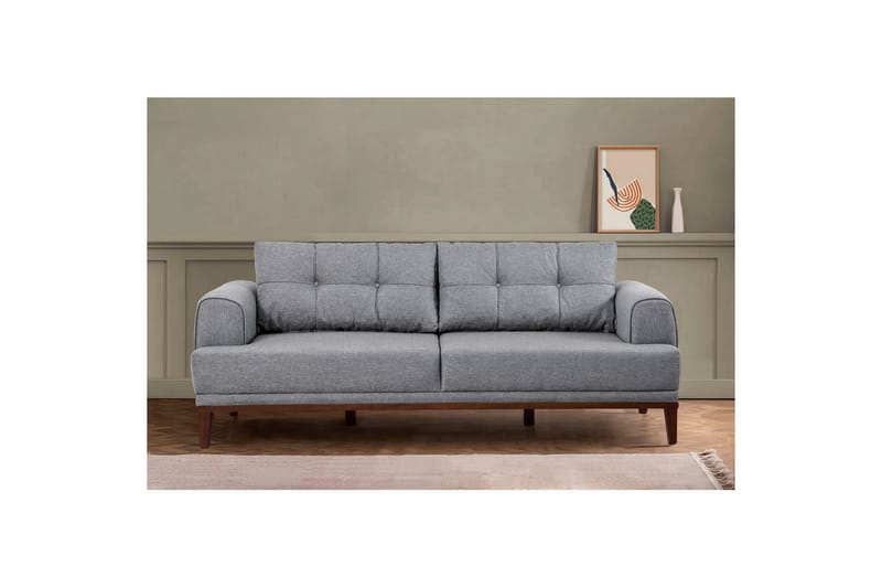 Sufian Soffgrupp 3-sits - Brun/Kolgrå - Möbler - Soffa - Soffgrupp