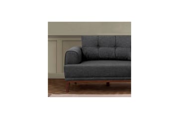 Sufian Soffgrupp 3-sits - Mediumfärgat trä/Antracit - Möbler - Soffa - Soffgrupp