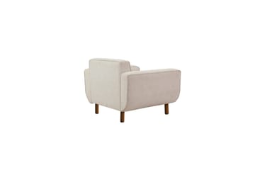 Sufian Soffgrupp 3-sits - Rödfärgat trä/Cremevit - Möbler - Soffa - Soffgrupp