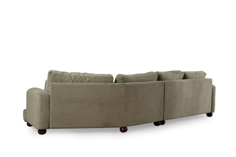 Relento Svängd Soffa 4-sits - Grön - Möbler - Soffa - 4 sits soffa