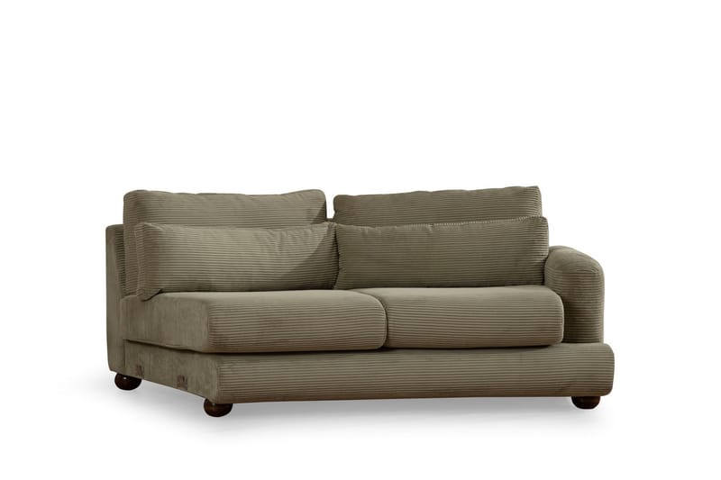 Relento Svängd Soffa 4-sits - Grön - Möbler - Soffa - 4 sits soffa