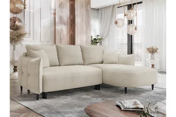 Sycylia Soffa med Divan 3-sits - Beige - Möbler - Soffa - Divansoffa & schäslongsoffa - 3 sits soffa med divan