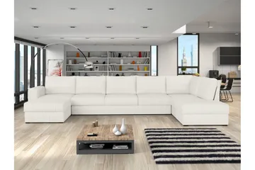 Taberk Soffa med Divan och Schäslong 5-sits - Vit - Möbler - Soffa - U-soffa