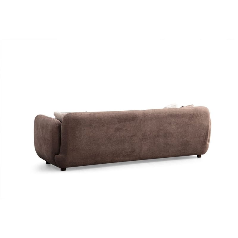 Talrosen 4-sits Svängd Soffa 260 cm i Tyg - Brun - Möbler - Soffa - 4 sits soffa