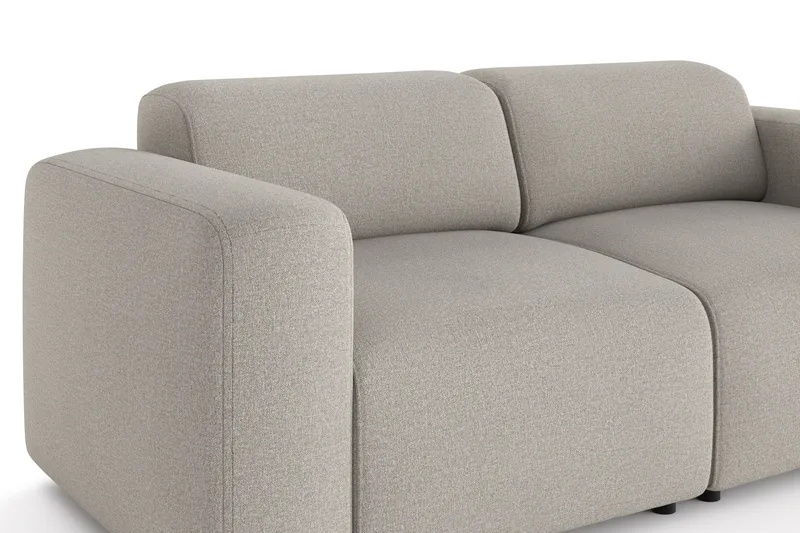 Torvasen 2-sits Soffa i Tyg - Ljusgrå - Möbler - Soffa - 2 sits soffa