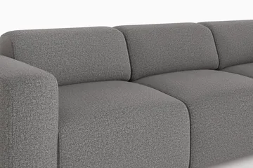 Torvasen 3-sits Soffa i Tyg - Grå - Möbler - Soffa - 3 sits soffa