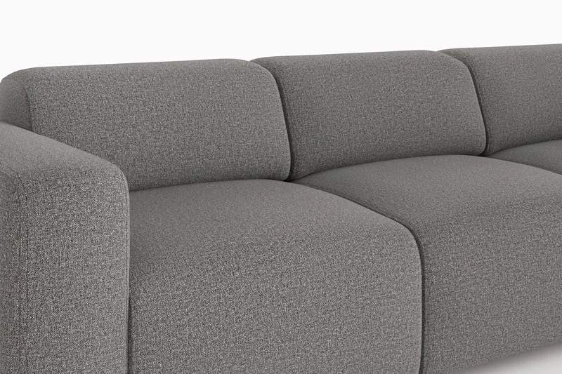 Torvasen 3-sits Soffa i Tyg - Grå - Möbler - Soffa - 3 sits soffa