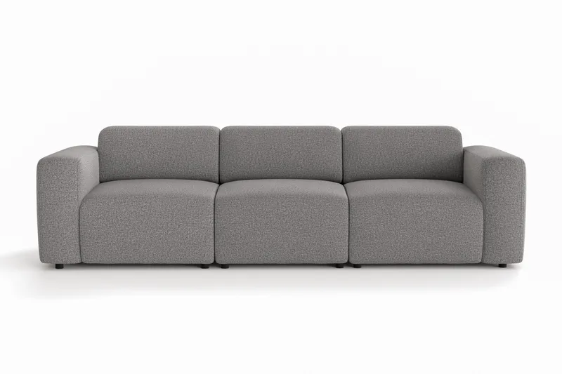 Torvasen 3-sits Soffa i Tyg - Grå - Möbler - Soffa - 3 sits soffa