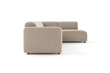 Torvasen 5-sits Soffa med Divan Höger i Tyg - Beige - Möbler - Soffa - Divansoffa & schäslongsoffa