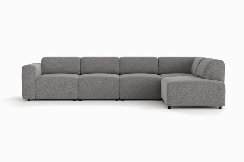 Torvasen 5-sits Soffa med Divan Höger i Tyg, Grå