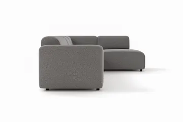 Torvasen 5-sits Soffa med Divan Höger i Tyg - Grå - Möbler - Soffa - Divansoffa & schäslongsoffa