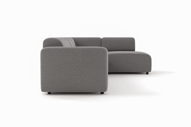 Torvasen 5-sits Soffa med Divan Höger i Tyg - Grå - Möbler - Soffa - Divansoffa & schäslongsoffa