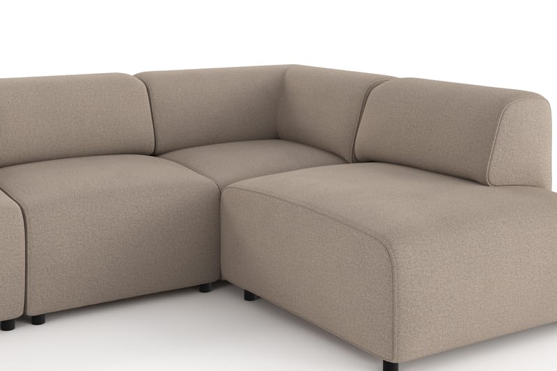 Torvasen 5-sits Soffa med Divan Höger i Tyg - Greige - Möbler - Soffa - Divansoffa & schäslongsoffa