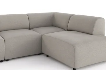 Torvasen 5-sits Soffa med Divan Höger i Tyg - Ljusgrå - Möbler - Soffa - Divansoffa & schäslongsoffa