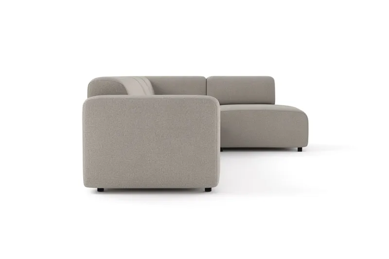 Torvasen 5-sits Soffa med Divan Höger i Tyg - Ljusgrå - Möbler - Soffa - Divansoffa & schäslongsoffa