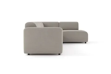 Torvasen 5-sits Soffa med Divan Höger i Tyg - Ljusgrå - Möbler - Soffa - Divansoffa & schäslongsoffa