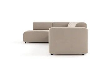 Torvasen 5-sits Soffa med Divan Vänster i Tyg - Beige - Möbler - Soffa - Divansoffa & schäslongsoffa