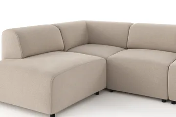 Torvasen 5-sits Soffa med Divan Vänster i Tyg - Beige - Möbler - Soffa - Divansoffa & schäslongsoffa