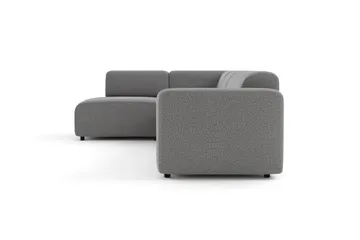 Torvasen 5-sits Soffa med Divan Vänster i Tyg - Grå - Möbler - Soffa - Divansoffa & schäslongsoffa