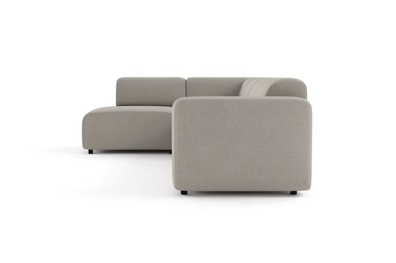 Torvasen 5-sits Soffa med Divan Vänster i Tyg - Ljusgrå - Möbler - Soffa - Divansoffa & schäslongsoffa