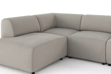 Torvasen 5-sits Soffa med Divan Vänster i Tyg - Ljusgrå - Möbler - Soffa - Divansoffa & schäslongsoffa