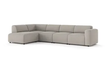 Torvasen 5-sits Soffa med Divan Vänster i Tyg - Ljusgrå - Möbler - Soffa - Divansoffa & schäslongsoffa
