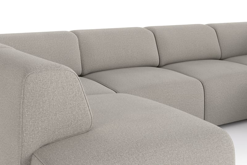 Torvasen 6-sits Soffa med Dubbeldivan i Tyg - Ljusgrå - Möbler - Soffa - U-soffa