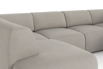 Torvasen 6-sits Soffa med Dubbeldivan i Tyg - Ljusgrå - Möbler - Soffa - U-soffa