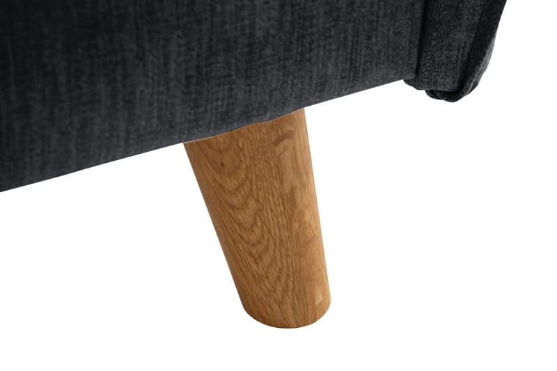 Trend Lyx 2-sits Soffa i Tyg med Svängda Armstöd - Grå - Möbler - Soffa - 2 sits soffa