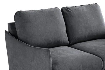 Trend Lyx 2-sits Soffa i Tyg med Svängda Armstöd - Grå - Möbler - Soffa - 2 sits soffa