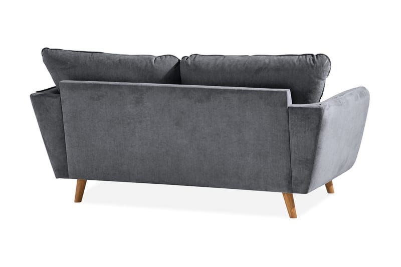 Trend Lyx 2-sits Soffa - Mörkgrå/Ek - Möbler - Soffa - 2 sits soffa