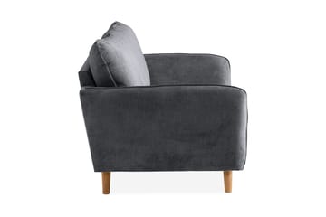 Trend Lyx 2-sits Soffa - Mörkgrå/Ek - Möbler - Soffa - 2 sits soffa